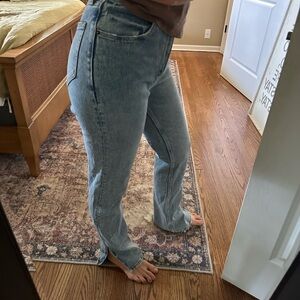 Abercrombie Curve Love Straight with Ankle Slit